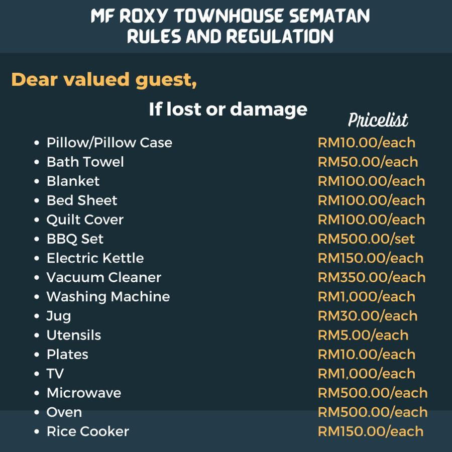 Apartment Mf Roxy Townhouse Private Unit L31 Sematan